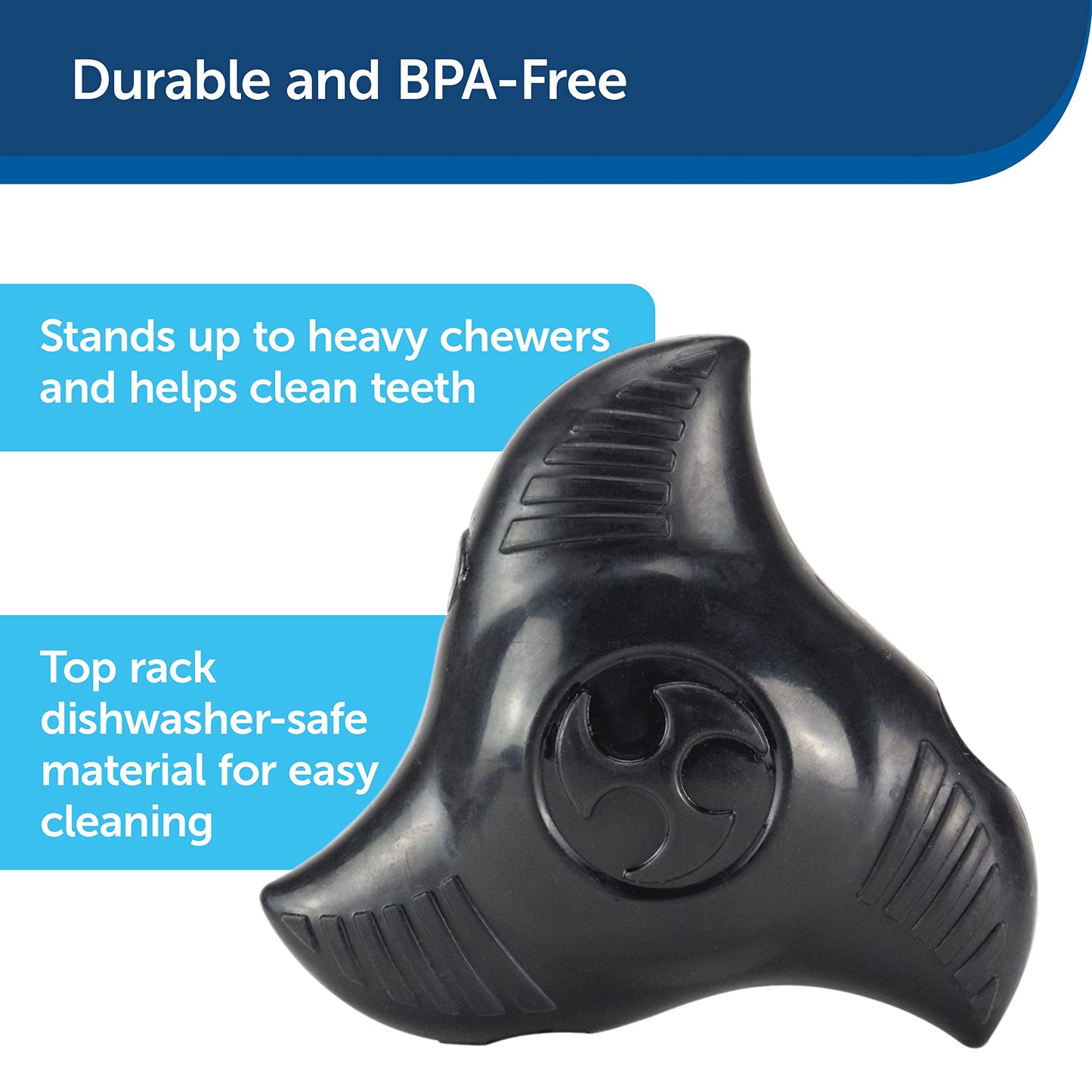 PetSafe Squeak 'n Treat Food Dispensing Chew Toy, Large, Ninja Star