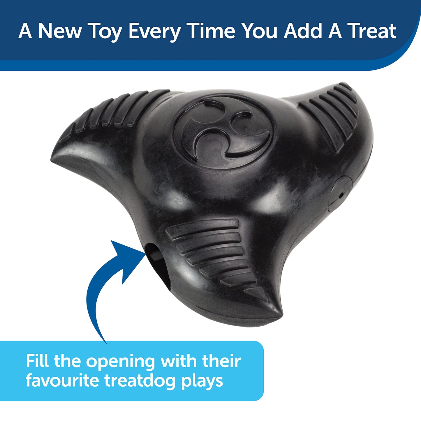 PetSafe Squeak 'n Treat Food Dispensing Chew Toy, Large, Ninja Star